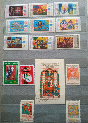 Поштові марки,5 фото