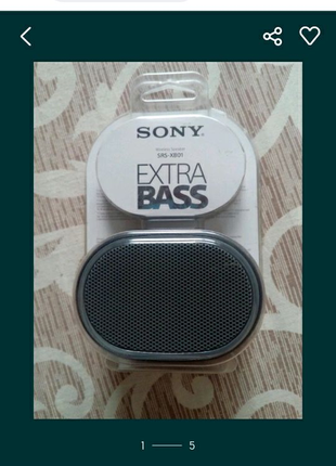 Блютуз колонка sony srs-b01b black