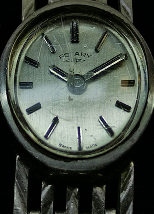 Серебряные часы rotary.4 фото