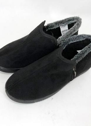 Ботинки на осень утепленные. размер 43, обувь зимняя рабочая для мужчин. цвет: черный5 фото