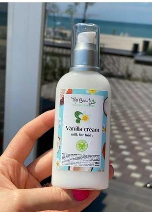 Молочко для тела vanilla cream top beauty1 фото