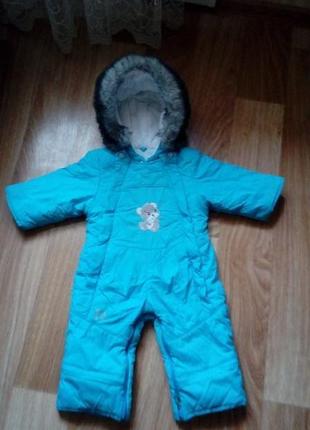 Зимний термо комбинезон-трансформер р.80