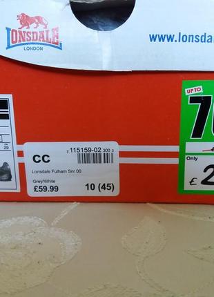 Нові чоловічі кросівки/чоловічі кросівки lonsdale,43-45р,шкіра8 фото