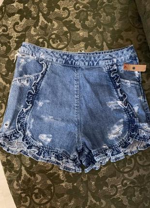 Новые джинсовые шорты, 36 размер, из испании