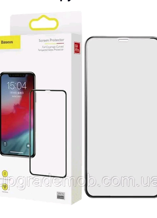 Захисне скло iphone xs max/11 pro max з чорною рамкою 0.3 mm full