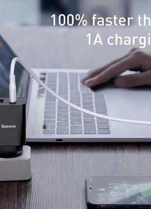 Сетевое зарядное устройство baseus compact charger 2u на 10.5w5 фото