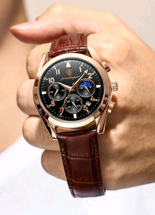 Новые мужские фабричные часы с японским механизмом miyota, купить6 фото