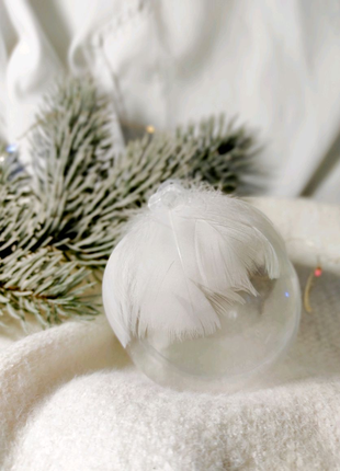 Ніжні новорічні кульки ручної роботи4 фото