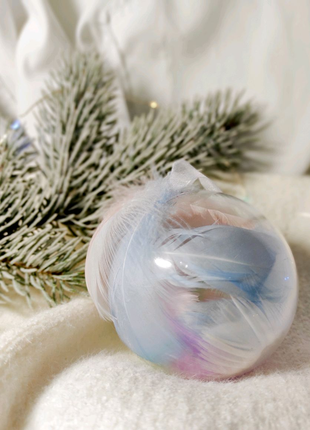 Ніжні новорічні кульки ручної роботи5 фото