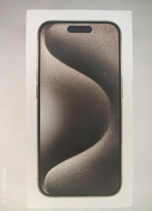 Коробка apple iphone 15 pro natural titanium 256gb, a3102