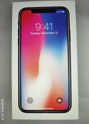 Коробка apple iphone x space gray 256gb, a1901