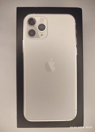 Коробка  apple iphone 11 pro silver 64gb, a2160