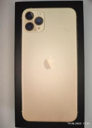 Коробка apple iphone 11 pro max, gold 256gb, a2161
