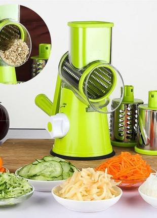 Овочерізка мультислайсер tabletop drum grater kitchen master6 фото