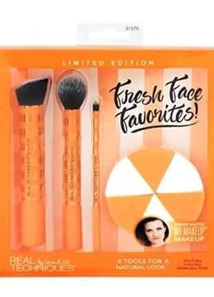 Набір аксесуарів для макіяжу real techniques fresh face favorites set