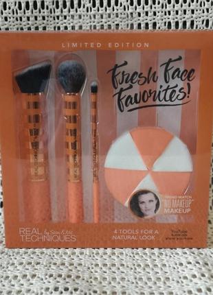 Набір аксесуарів для макіяжу real techniques fresh face favorites set3 фото