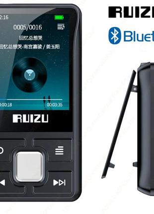Mp3 плеєр кліпса bluetooth з екраном + навушники кнопка bluetooth. мп3 плеєр із блютузом для спорту, бігу ruizu 55