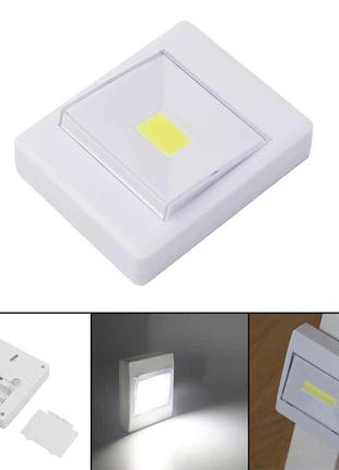 Светодиодный led светильник ночник выключатель на батарейках 3w
