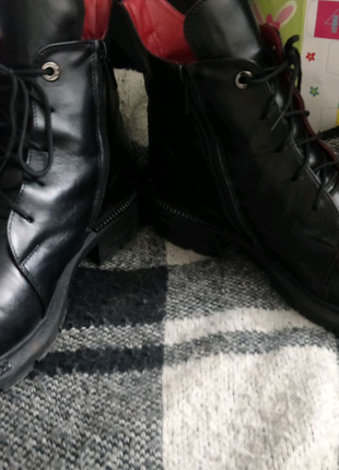 Жіночі шкіряні черевики(зимові) 41 розмір жіночі шкіряні черевики2 фото