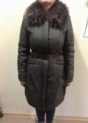 Зимова жіноча куртка savage з натуральним хутром1 фото