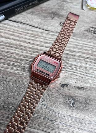 Наручний годинник casio a159w рожевий4 фото