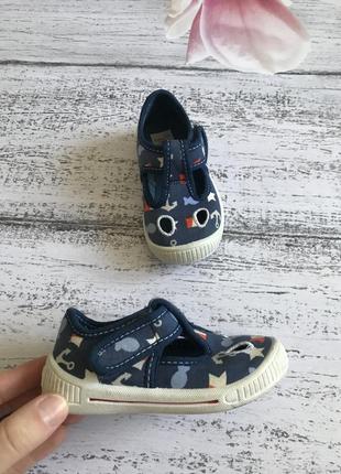 Крутые тапки мокасины кеды superfit размер 21(13см)