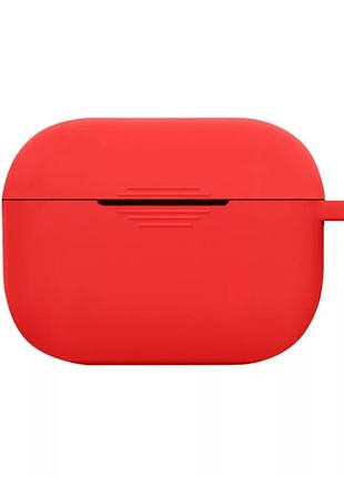 Силиконовый красный чехол для наушников apple аирподсов pro