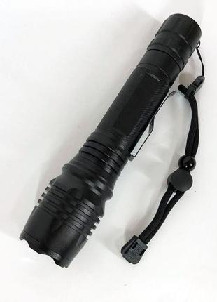 Фонарик тактический аккумуляторный ручной bailong bl-p08-p50, водонепроницаемый фонарик, ka-654 яркий фонарик10 фото