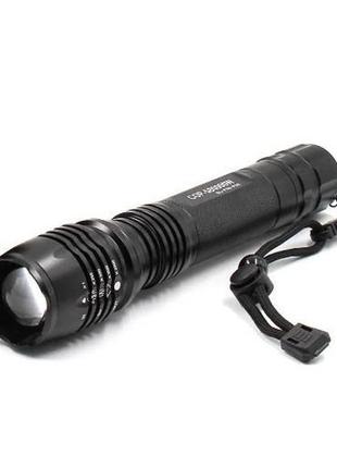 Фонарик тактический аккумуляторный ручной bailong bl-p08-p50, водонепроницаемый фонарик, ka-654 яркий фонарик9 фото