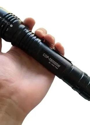 Фонарик тактический аккумуляторный ручной bailong bl-p08-p50, водонепроницаемый фонарик, ka-654 яркий фонарик4 фото
