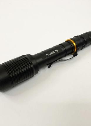 Ліхтар ручний тактичний bailong police bl-2804-t6 / потужний ручний ліхтарик / кишеньковий ліхтар із nh-413 usb зарядкою10 фото
