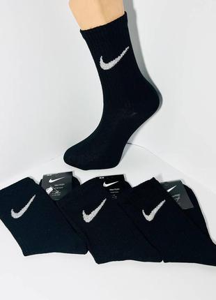 Шкарпетки демісезонні 12 пар спортивні високі з бавовни nike туреччина розмір 36-401 фото