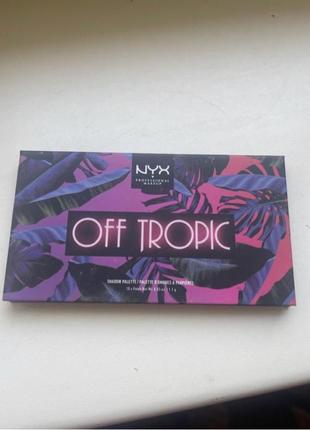 Палетка тіней nyx off tropic1 фото