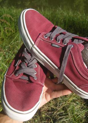 Кеди vans оригінал (46 р). чоловічі. вансы бордові. кросівки