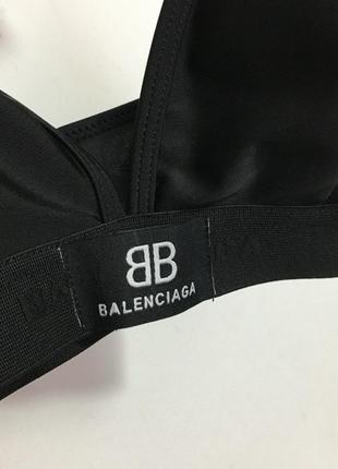 Женский купальник balenciaga баленсиага раздельный в черном цвете lux качество8 фото