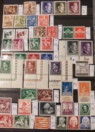 Поштові марки германии третий рейх.
