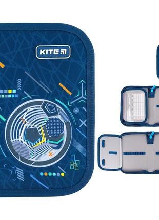 Пенал без наповнення kite k24-621-8, 1 відділення, 1 відворот