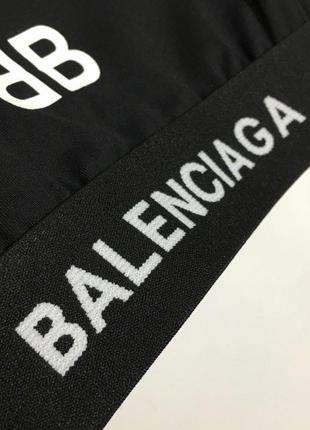 Женский купальник balenciaga раздельный в черном цвете lux качество7 фото