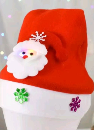 Светящиеся новогодняя шапка ad рождество led шляпа6 фото