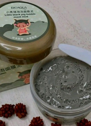 Киснева пінна маска bioaqua carbonated bubble clay mask1 фото