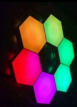 Модульна настінна шестигранна комбінована лампа 6шт2 фото