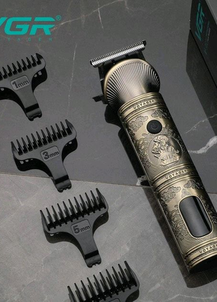 Акумуляторна машинка для стрижки волосся vgr v-962 тример