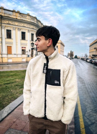 Двостороння sherpa stussy