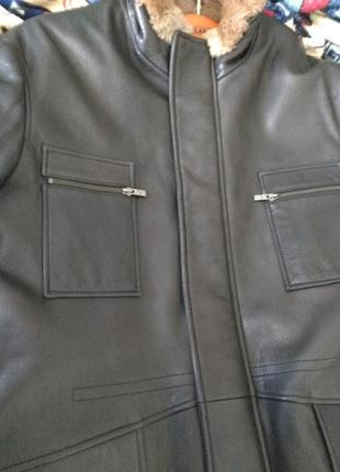 Італійська шкіряна куртка verri 50p.12 фото
