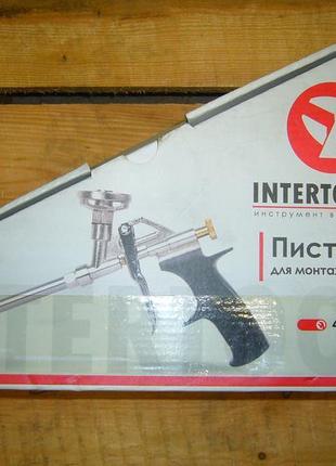 Пістолет для піни + 4 нас. intertool pt-0603