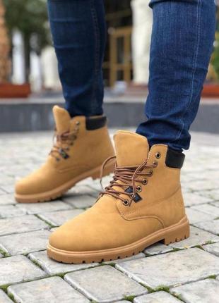 Чоловічі черевики тімберленд коричневі зима