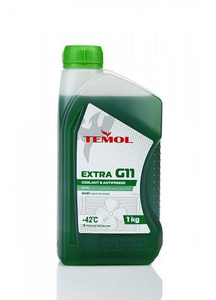 Антифриз зелений temol extra g11 1кг