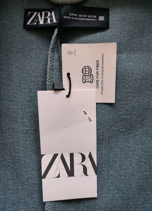 Пальто на запах zara с поясом3 фото