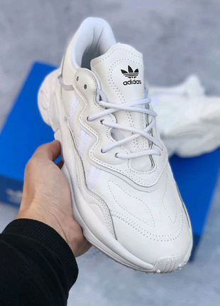 Кросівки adidas ozweego all white🔥2 фото