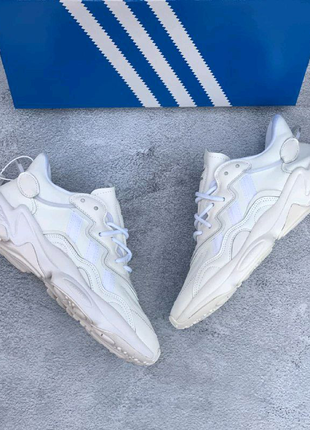 Кросівки adidas ozweego all white🔥3 фото